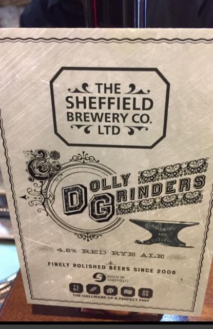 Dolly Grinders 4.6%, The Sheffield Brewery, England