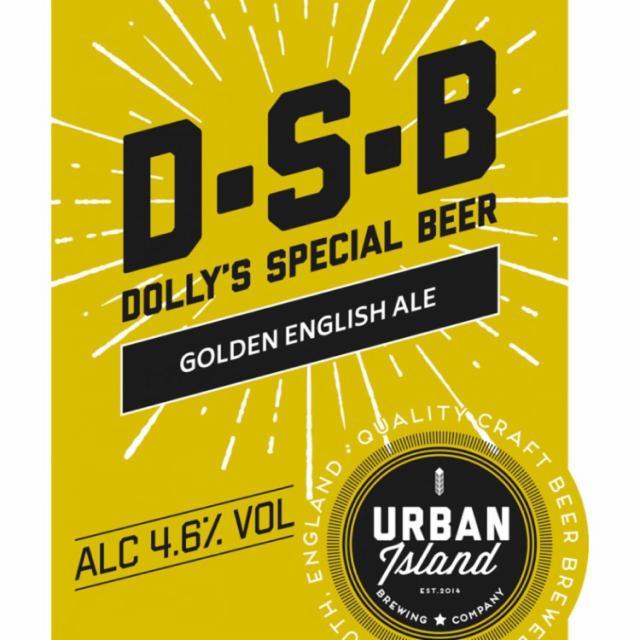 Dolly's Special Beer 4.6%, Urban Island Brewing Co Limited, England