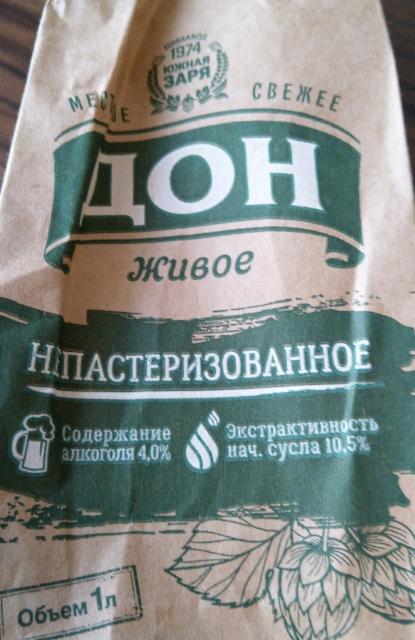 Don Zhivoe / Дон Живое 4.0%, Baltika Brewery / Пивоваренная компания Балтика, Russia