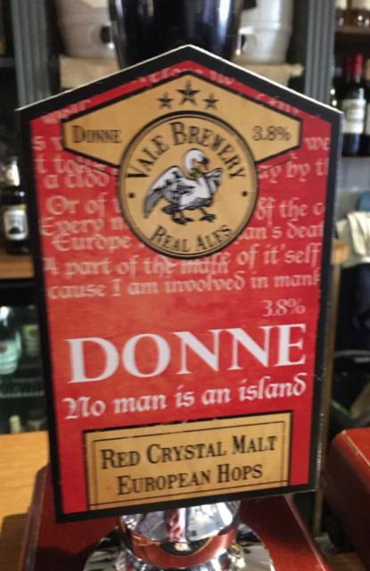 Donne 3.8%, Vale Brewery, England