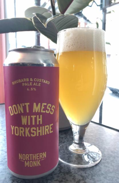 Don't Mess With Yorkshire Rhubarb & Custard Pale Ale 4.5%, Northern Monk Brew Co., England