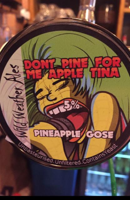 Dont Pine For Me Apple Tina 5.0%, Wild Weather Ales, England