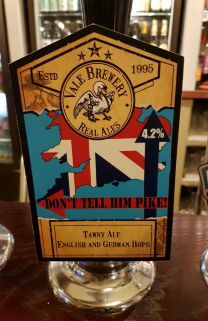 Don't Tell Him Pike! 4.2%, Vale Brewery, England