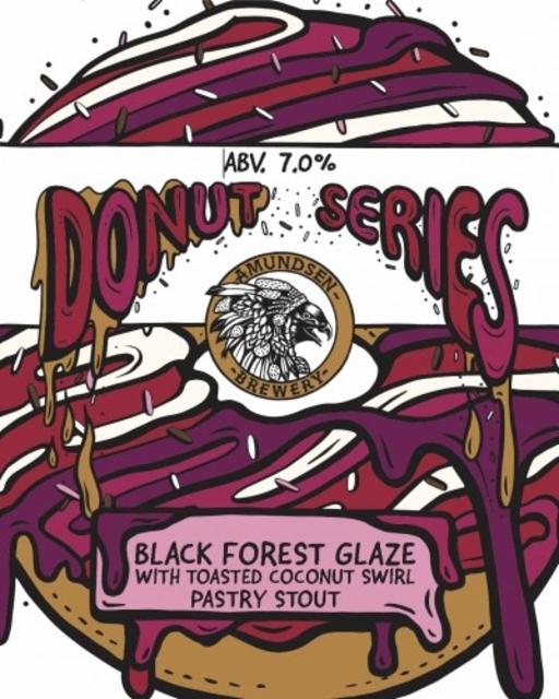 Donut Series - Black Forest Glaze With Toasted Coconut Swirl 7.0%, Amundsen Bryggeri, Norway