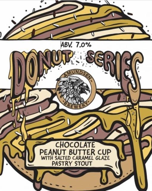 Donut Series - Chocolate Peanut Butter Cup With Salted Caramel Glaze 7.0%, Amundsen Bryggeri, Norway