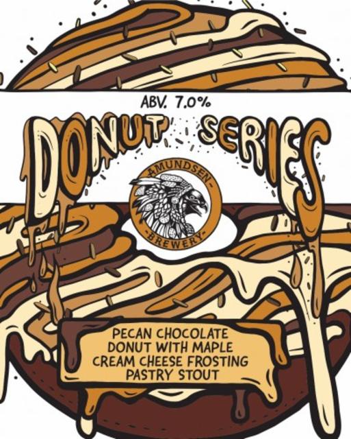 Donut Series 2.0 - Pecan Chocolate Donut with Cream Cheese Frosting 7.0%, Amundsen Bryggeri, Norway