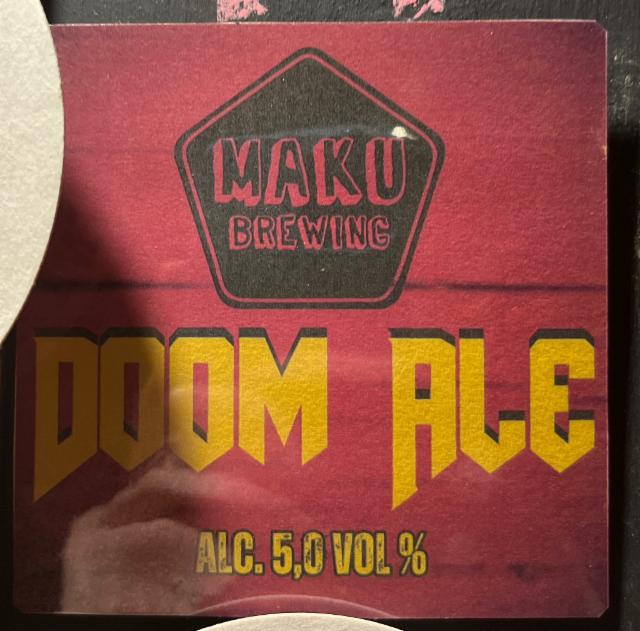 Doom Ale 5.0%, Maku Brewing, Finland