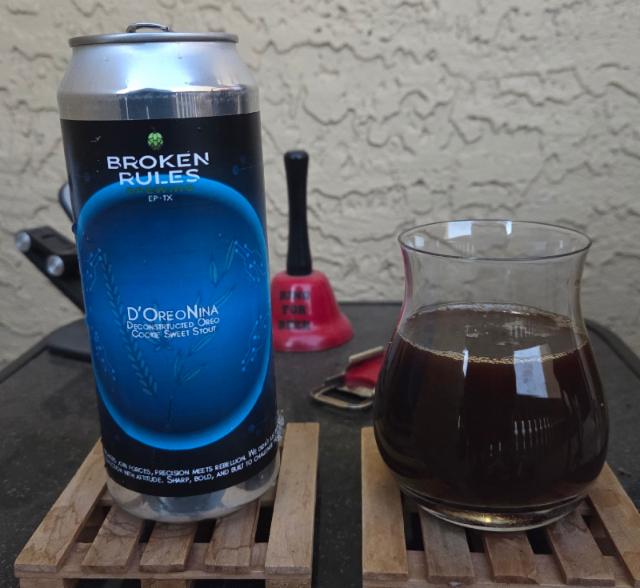 D'oreo Nina Oreo Cookie Stout 7.7%, Broken Rules Brewing, United States