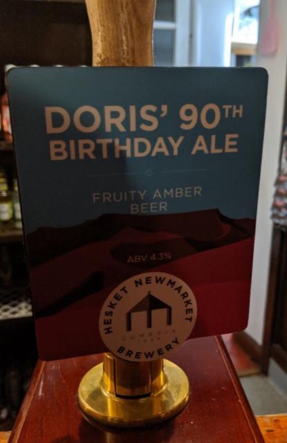 Doris' 90th Birthday Ale 4.3%, Hesket Newmarket Brewery, England