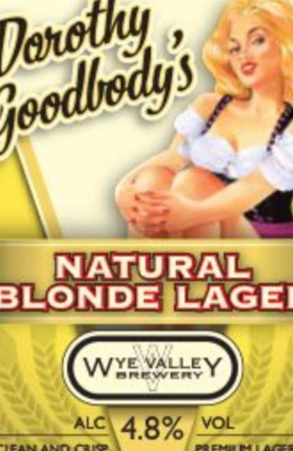 Dorothy Goodbody's Natural Blonde Lager 4.8%, Wye Valley Brewery Limited, England