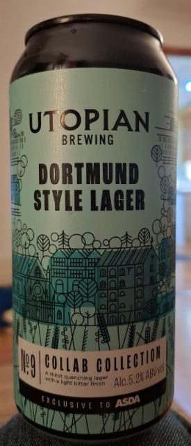 Dortmund Style Lager, Utopian Brewing Ltd.