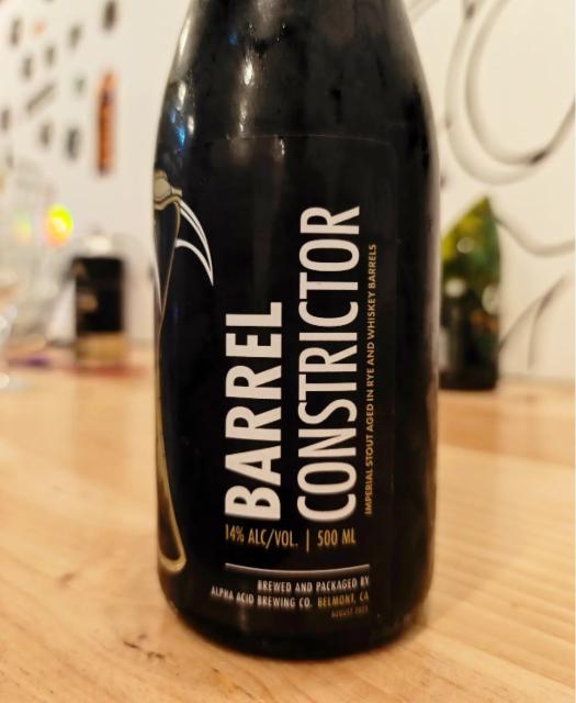 double barrel aged barrel constrictor 2025 14.0%, Alpha Acid Brewing Company, United States