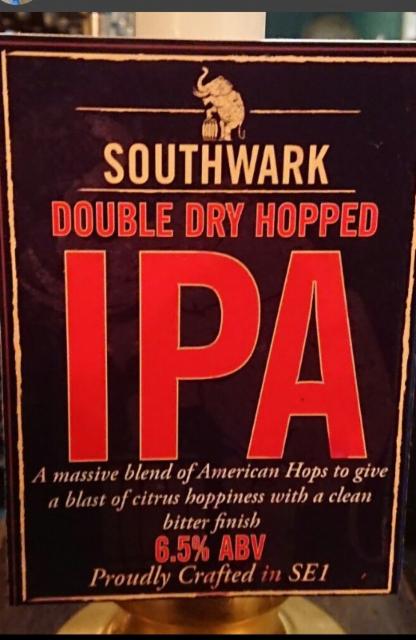 Double Dry Hopped IPA 6.5%, Southwark Brewing, England