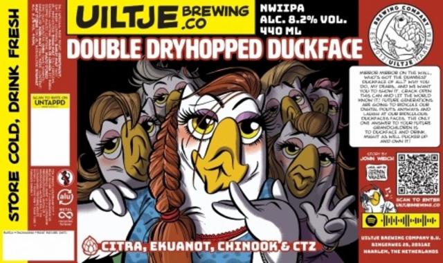 Double Dryhopped Duckface 8.2%, Uiltje Brewing Co, Netherlands