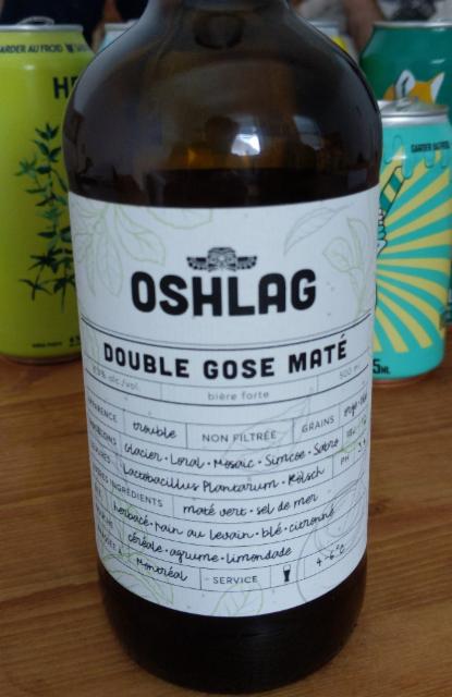 Oshlag Double Gose Maté 6.3%, Oshlag Brasserie & Distillerie, Canada