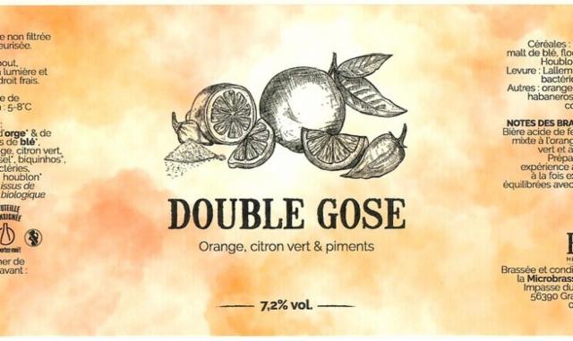Double Gose Orange, Citron Vert & Piments 7.2%, Microbrasserie Horla, France