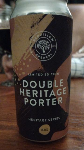 Double heritage porter 8.8%, RedWillow Brewery, England