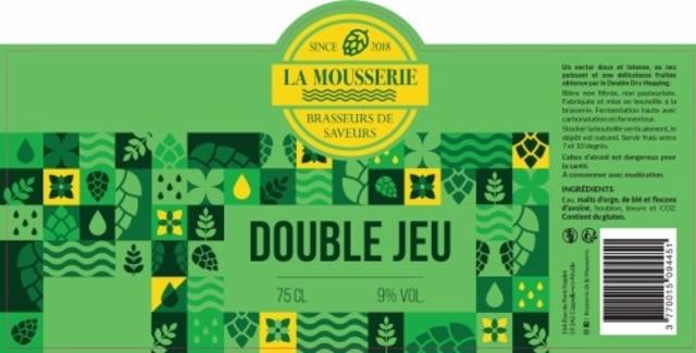 Double Jeu, Brasserie De La Mousserie