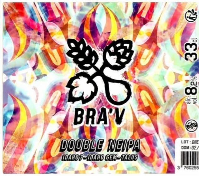 Double NEIPA Idaho 7/ Idaho Gem / Talus 8.2%, La Brasserie Du Vignoble (Bra'V), France
