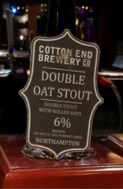 Double Oat Stout 6.0%, Cotton End Brewery Company Limited, England