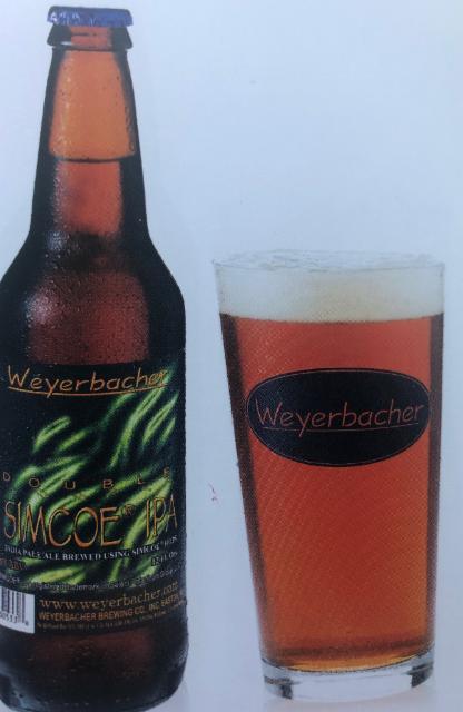 Double simcoe ipa 9.0%, Weyerbacher Brewing Co., United States