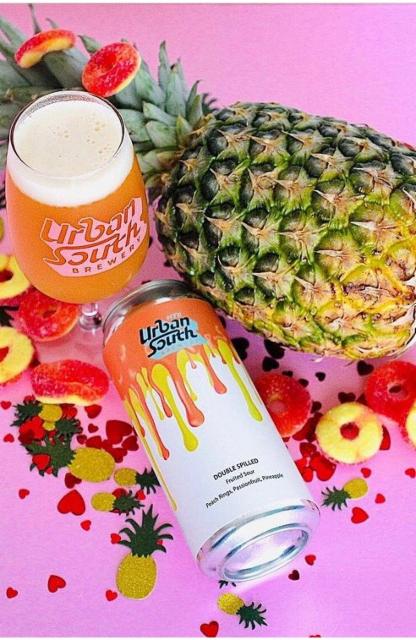 Double Spilled - Peach Rings, Passionfruit, Pineapple 5.7%, Urban South - HTX, United States