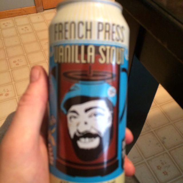French Press Vanilla Stout 4.8%, Double Trouble Brewing Co, Canada