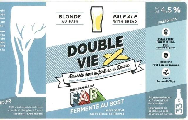 Double Vie 4.5%, Brasserie FAB (Fabriqué Au Bost), France