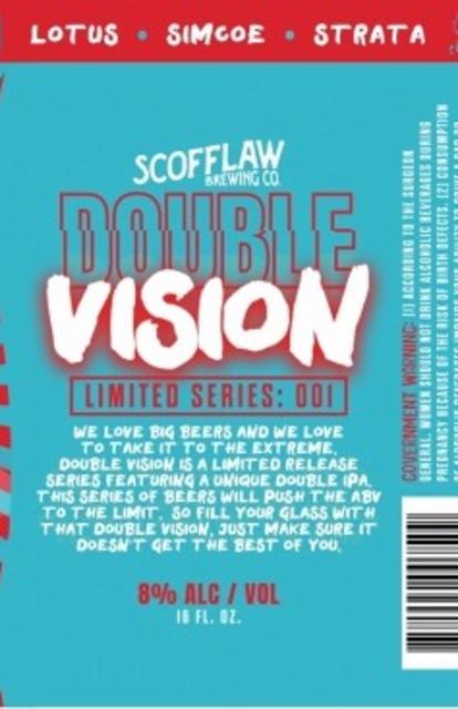 double vision 8.0%, Scofflaw Brewing Co, United States