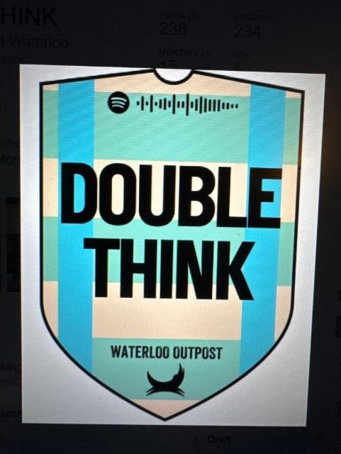 Doublethink 6.5%, BrewDog Outpost Waterloo, England