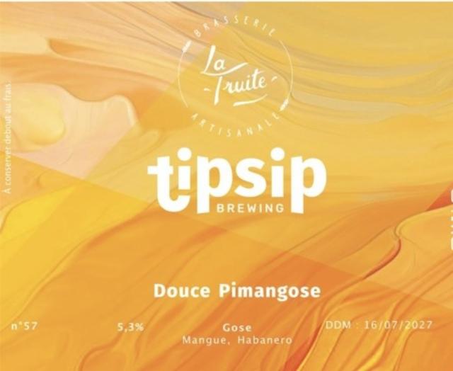 Douce Pimangose 5.3%, Tipsip Brewing (Ex Tipsy Brewing), France