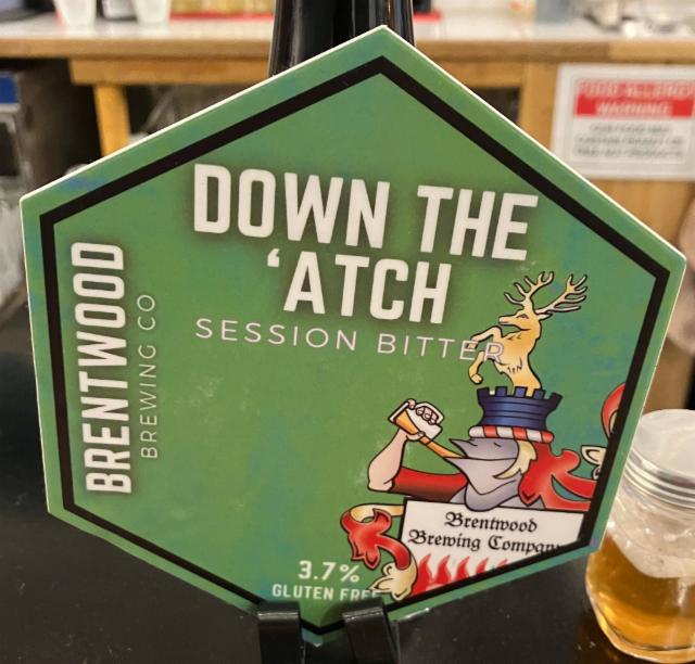 Down The 'Atch 3.7%, Brentwood Brewing Company, England