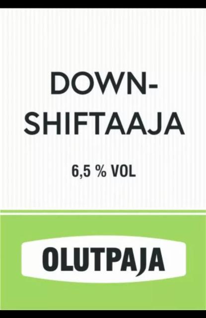 Downshiftaaja 6.5%, Olutpaja, Finland