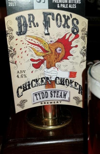 Dr. Fox's Chicken Choker 4.6%, Tydd Steam Brewery, England