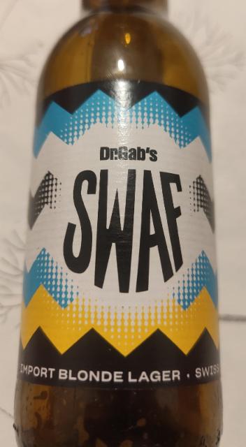 Dr. Gab's Swaf import blonde lager, Brasserie Docteur Gab's