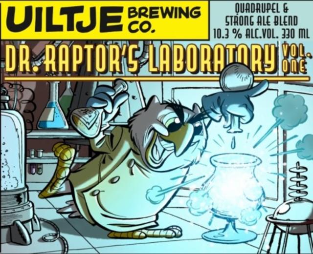 Dr. Raptor's Laboratory Vol. 1 10.3%, Uiltje Brewing Co, Netherlands