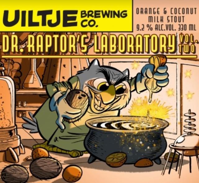 Dr. Raptor's Laboratory Vol. 2 9.2%, Uiltje Brewing Co, Netherlands