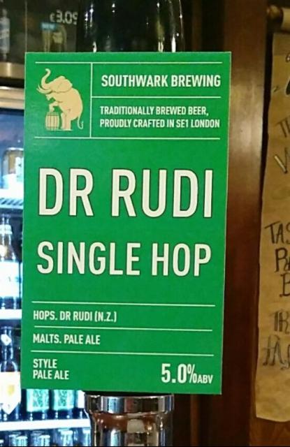 Single Hop - Dr Rudi 5.0%, Southwark Brewing, England