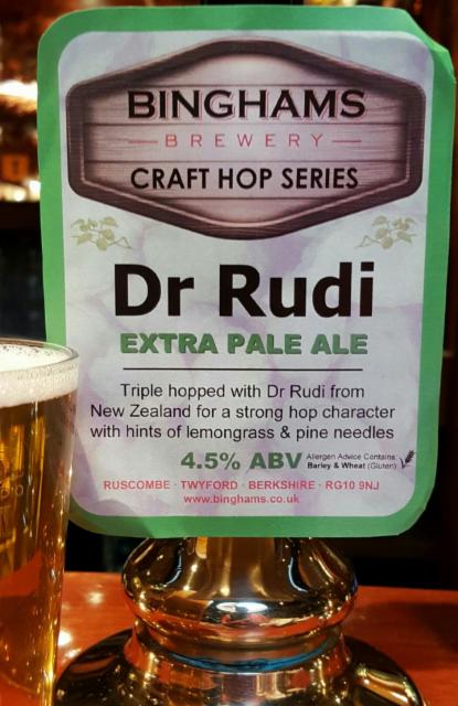 Dr Rudi 4.5%, Binghams Brewery, England
