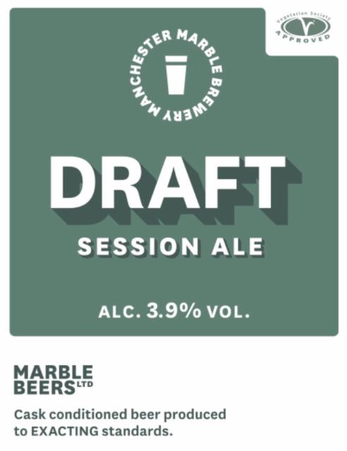 Draft 3.9%, Marble Beers, England