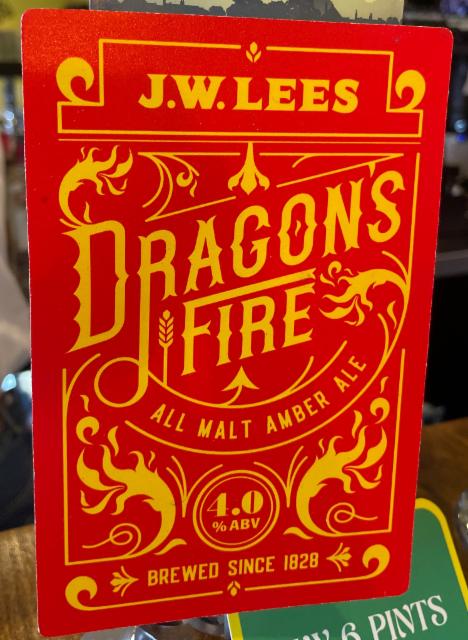 Dragon's Fire 4.0%, J.W.LEES, England