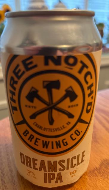 Dreamsicle IPA, Three Notch'd Brewing Company