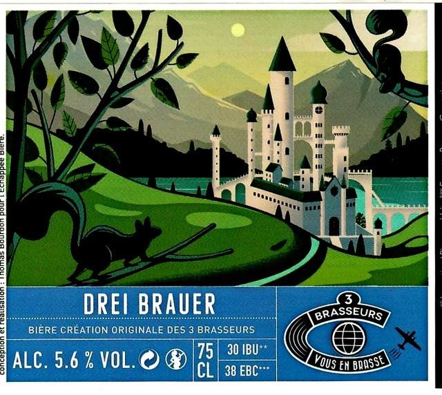 Drei Brauer 5.6%, Les 3 Brasseurs / The 3 Brewers Lille, France