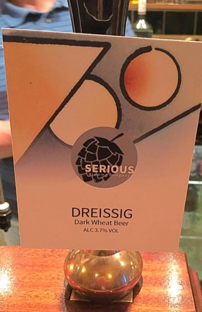 Dreissig 3.7%, Serious Brewing Co Ltd, England
