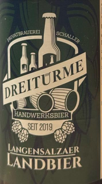 Dreiturme Langensalzaer landbier 5.0%, Dreitürme Privatbrauerei Schaller, Germany