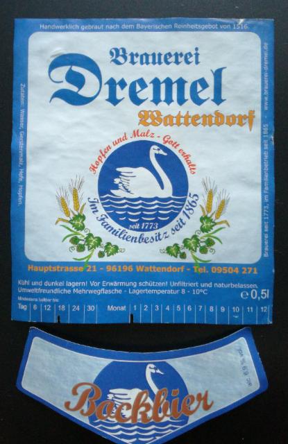 Dremel Bockbier 6.9%, Brauerei Dremel Wattendorf, Germany