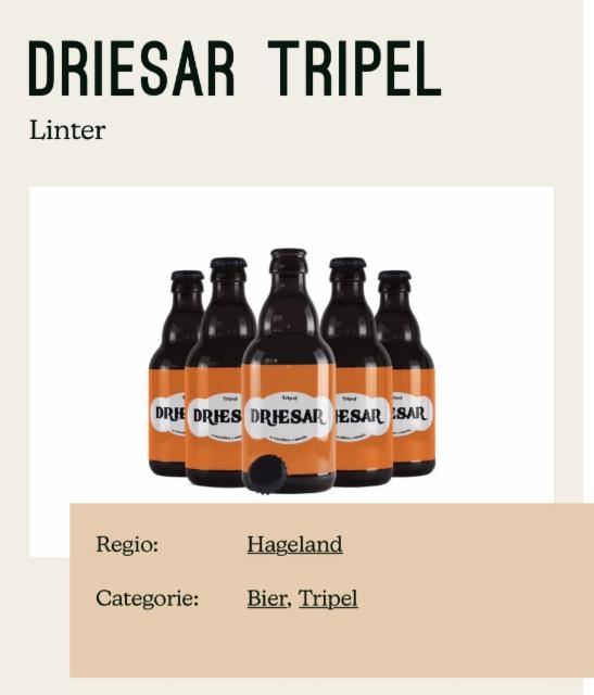 Driesar 8.0%, Groenendael, Belgium
