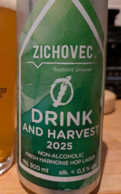 Drink and Harvest Ø 0.5%, Rodinný Pivovar Zichovec, Czech Republic