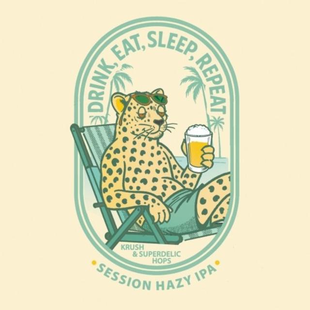 Drink, Eat, Sleep, Repeat 4.8%, Tripping Animals Brewing Co., United States