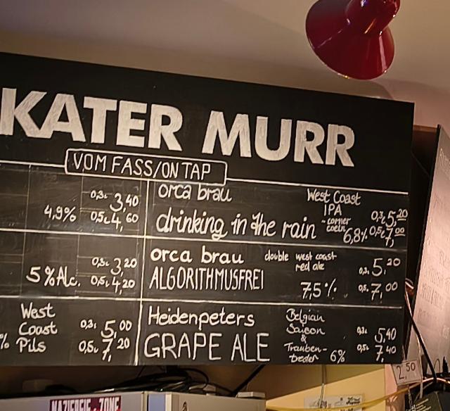 Drinking in the rain 6.8%, Orca Brau, Germany